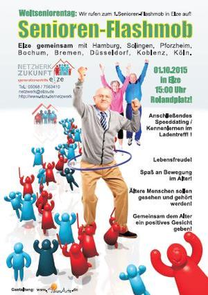 1. Seniorenflashmob in Elze am 01.10.2015