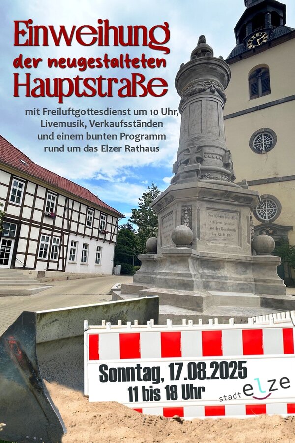 Einladung zur Einweihung der sanierten Hauptstra�e am 17.08.2025