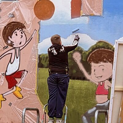 Graffiti-Projekt Astrid-Lindgren-Schule