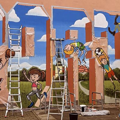 Graffiti-Projekt Astrid-Lindgren-Schule