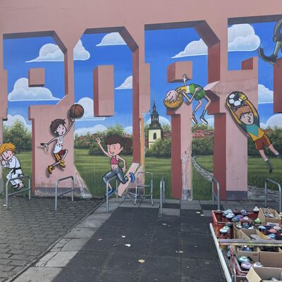 Graffiti-Projekt Astrid-Lindgren-Schule