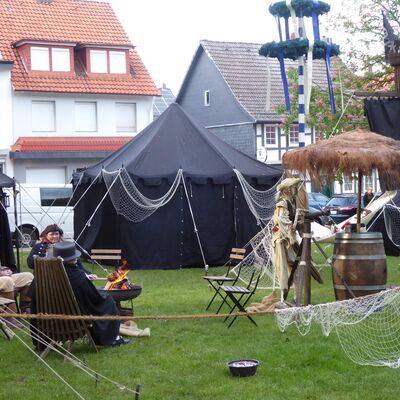 Der Rolandplatz hat sich in ein Piratenlager verwandelt