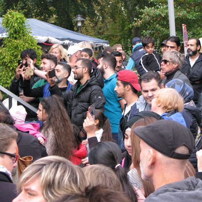 Dichtes Gedr&auml;nge vor der B&uuml;hne