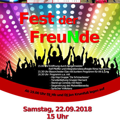 Einladung zum Fest der Freu(N)de