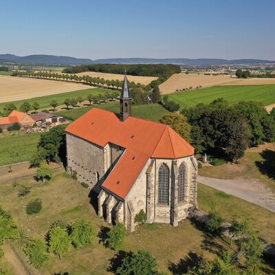 Klosterkirche Wittenburg aus der Vogelperspektive