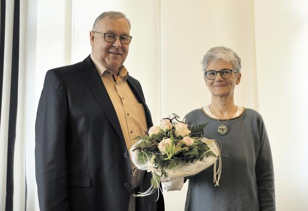 B�rgermeister Pfeiffer verabschiedet Ulrike Corcilius
