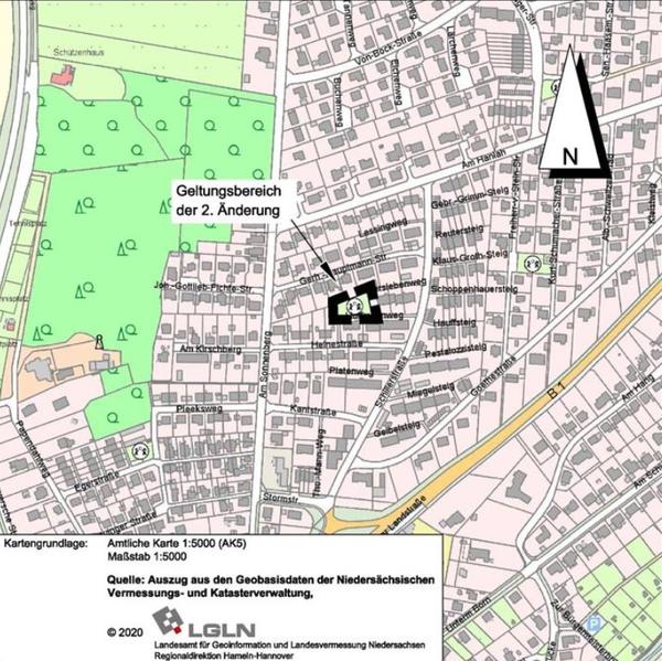 Bebauungsplan Nr. 1 "Westlich der Schillerstra&szlig;e"