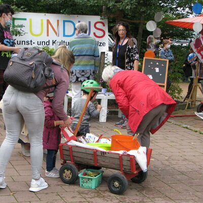 Seifenblasen beim Fundus