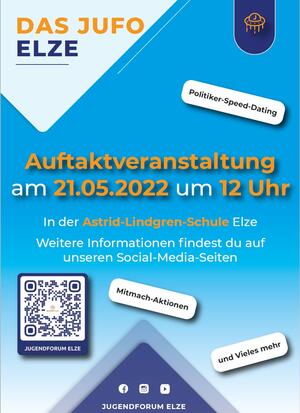 Plakat zur Jugendforum Elze Auftaktveranstaltung am 21.05.2022