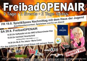 Plakat zum Freibad-OpenAir 2022