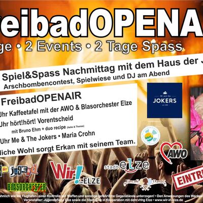 Plakat zum Freibad-OpenAir 2022